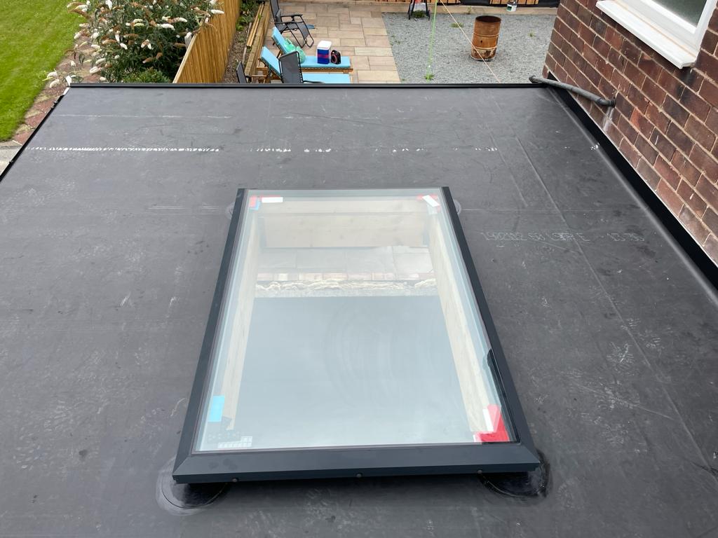 flat roof completed
